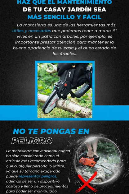 Mini Motosierra De Mano Portatil Recarga Original + Envío Grátis + Regalos