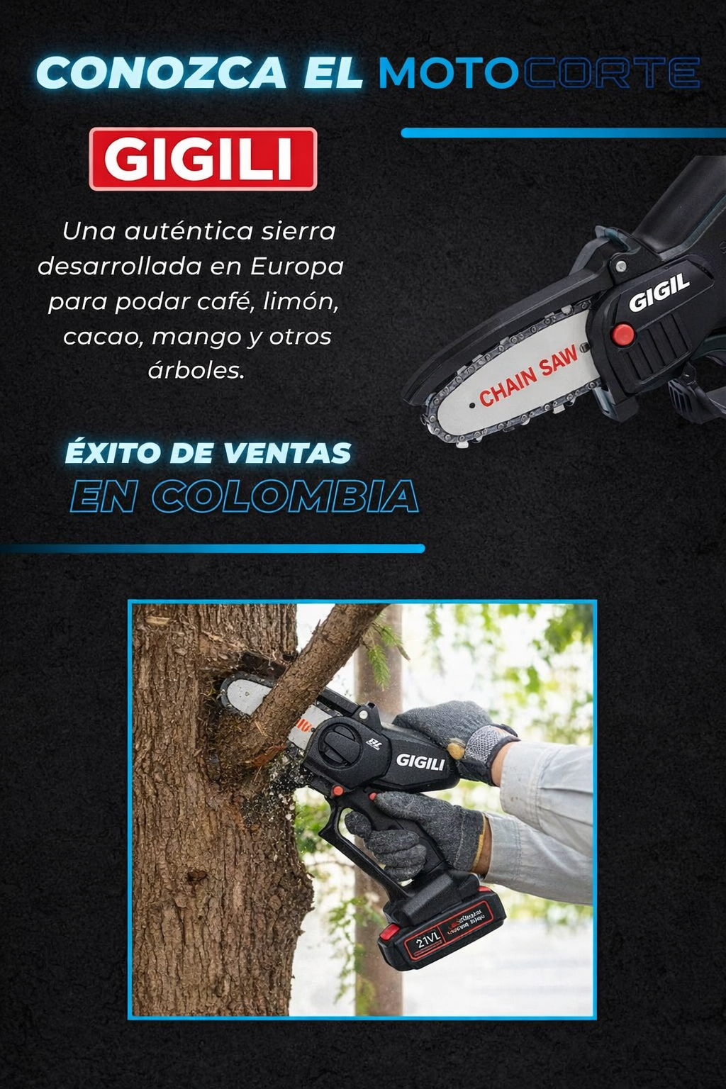 Mini Motosierra De Mano Portatil Recarga Original + Envío Grátis + Regalos